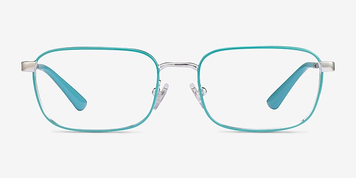 Vogue Eyewear VO4191 Turquoise Silver Metal Eyeglass Frames from EyeBuyDirect