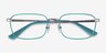 Vogue Eyewear VO4191 Turquoise Silver MetalEyeglass Frames from EyeBuyDirect, Closed View