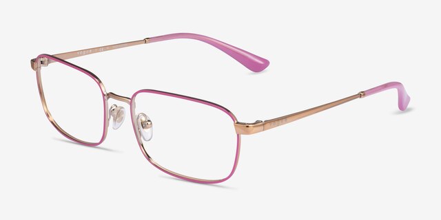 Vogue Eyewear VO4191 Fuxia Rose Gold MetalEyeglass Frames from EyeBuyDirect, Angle View