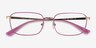 Vogue Eyewear VO4191 Fuxia Rose Gold MetalEyeglass Frames from EyeBuyDirect, Closed View