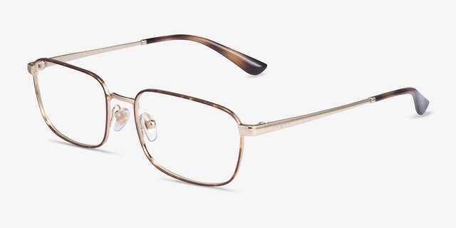 Vogue Eyewear VO4191 Tortoise Pale Gold MetalEyeglass Frames from EyeBuyDirect, Angle View