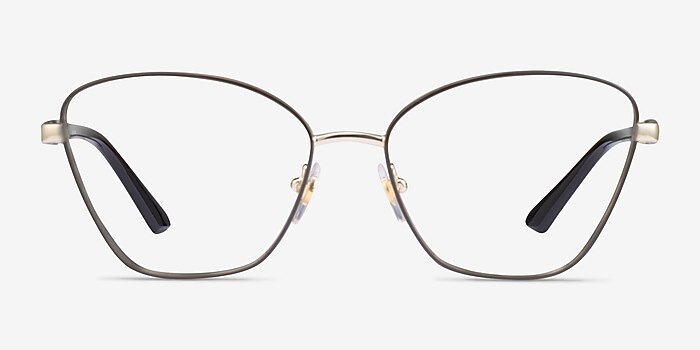 Vogue Eyewear VO4195 Brown Pale Gold Metal Eyeglass Frames from EyeBuyDirect
