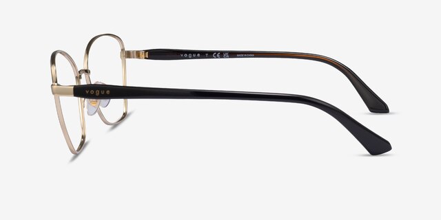 Vogue Eyewear VO4195 Brown Pale Gold MetalEyeglass Frames from EyeBuyDirect, Side View