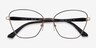 Vogue Eyewear VO4195 Brown Pale Gold MetalEyeglass Frames from EyeBuyDirect, Closed View