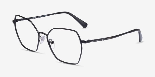 Vogue Eyewear VO4196 Black MetalEyeglass Frames from EyeBuyDirect, Angle View