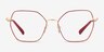 Vogue Eyewear VO4196 Top Red Gold MetalEyeglass Frames from EyeBuyDirect, Front View