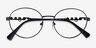 Vogue Eyewear VO4222 Shiny Black MétalMontures de lunettes de vue d'EyeBuyDirect, Vue Rapprochée