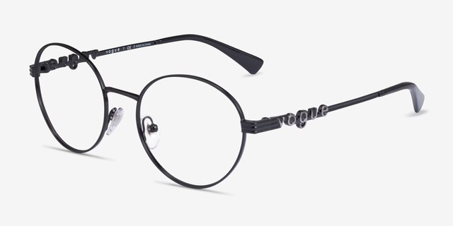 Vogue Eyewear VO4222 Black MetalEyeglass Frames from EyeBuyDirect, Angle View