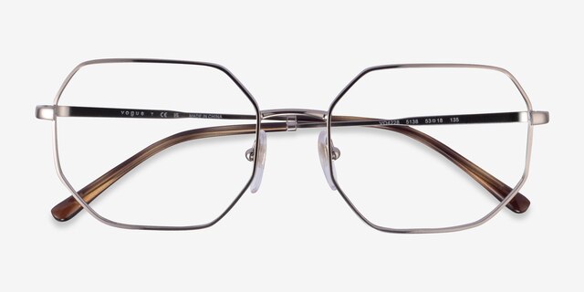 Vogue Eyewear VO4228 Light Brown MetalEyeglass Frames from EyeBuyDirect, Closed View