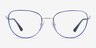Vogue Eyewear VO4229 Blue Silver MetalEyeglass Frames from EyeBuyDirect, Front View