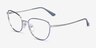 Vogue Eyewear VO4229 Blue Silver MetalEyeglass Frames from EyeBuyDirect, Angle View
