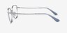 Vogue Eyewear VO4229 Blue Silver MetalEyeglass Frames from EyeBuyDirect, Side View