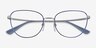 Vogue Eyewear VO4229 Blue Silver MetalEyeglass Frames from EyeBuyDirect, Closed View