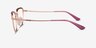 Vogue Eyewear VO4230 Fuchsia Rose Gold MetalEyeglass Frames from EyeBuyDirect, Side View