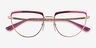 Vogue Eyewear VO4230 Fuchsia Rose Gold MetalEyeglass Frames from EyeBuyDirect, Closed View