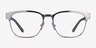 ARNETTE Waterly Silver Gray MetalEyeglass Frames from EyeBuyDirect, Front View