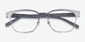 ARNETTE Waterly Silver Gray MetalEyeglass Frames from EyeBuyDirect, Closed View