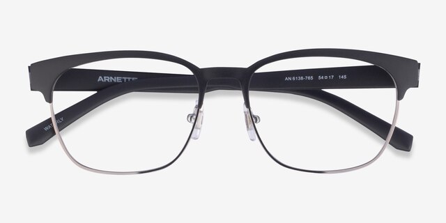 ARNETTE Waterly Matte Black MetalEyeglass Frames from EyeBuyDirect, Closed View
