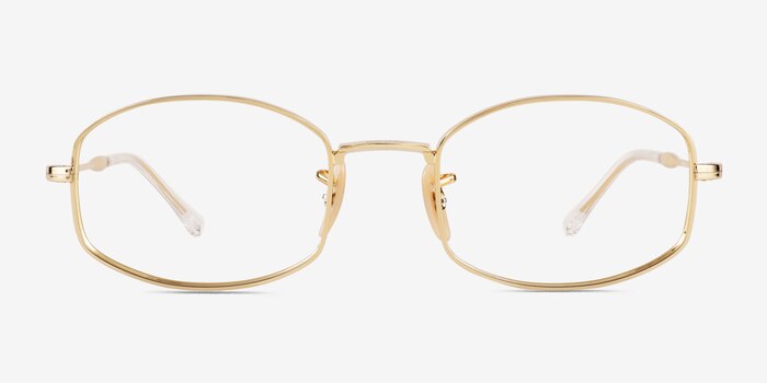 Ray-Ban RB6510 Gold Metal Eyeglass Frames from EyeBuyDirect