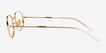 Ray-Ban RB6510 Gold MetalEyeglass Frames from EyeBuyDirect, Side View