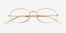 Ray-Ban RB6510 Gold MetalEyeglass Frames from EyeBuyDirect, Closed View