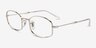 Ray-Ban RB6510 Silver MetalEyeglass Frames from EyeBuyDirect, Angle View