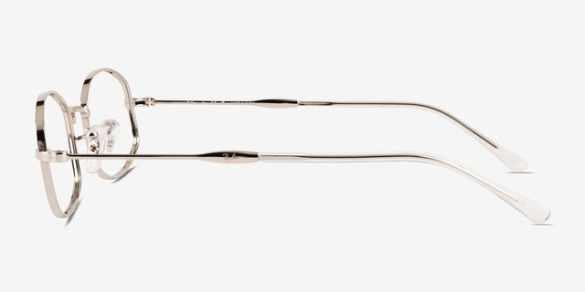Ray-Ban RB6510 Silver MetalEyeglass Frames from EyeBuyDirect, Side View