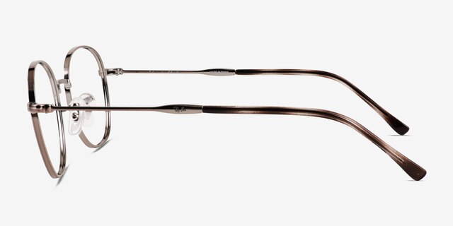 Ray-Ban RB6509 Gunmetal MetalEyeglass Frames from EyeBuyDirect, Side View