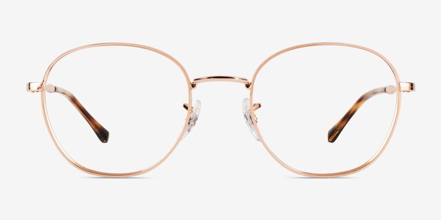 Ray-Ban RB6509 Rose Gold MetalEyeglass Frames from EyeBuyDirect, Front View