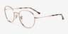 Ray-Ban RB6509 Rose Gold MetalEyeglass Frames from EyeBuyDirect, Angle View