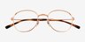 Ray-Ban RB6509 Rose Gold MetalEyeglass Frames from EyeBuyDirect, Closed View