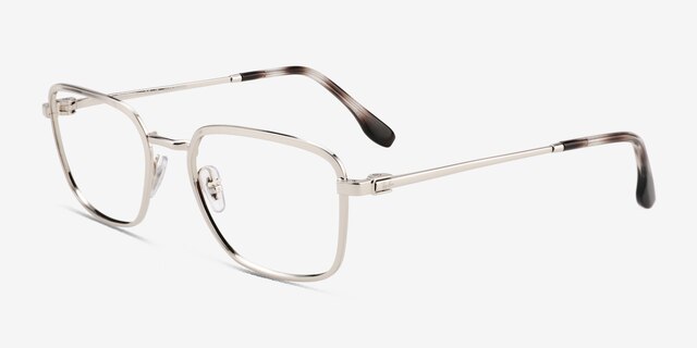 Ray-Ban RB6511 Silver MetalEyeglass Frames from EyeBuyDirect, Angle View