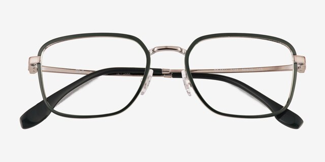 Ray-Ban RB6511 Green Gunmetal MetalEyeglass Frames from EyeBuyDirect, Closed View