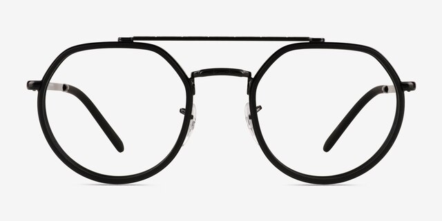 Ray-Ban RB3765V Black MetalEyeglass Frames from EyeBuyDirect, Front View