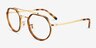 Ray-Ban RB3765V Tortoise MetalEyeglass Frames from EyeBuyDirect, Angle View