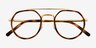Ray-Ban RB3765V Tortoise MetalEyeglass Frames from EyeBuyDirect, Closed View