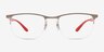 Ray-Ban RB6513 Matte Gunmetal MetalEyeglass Frames from EyeBuyDirect, Front View