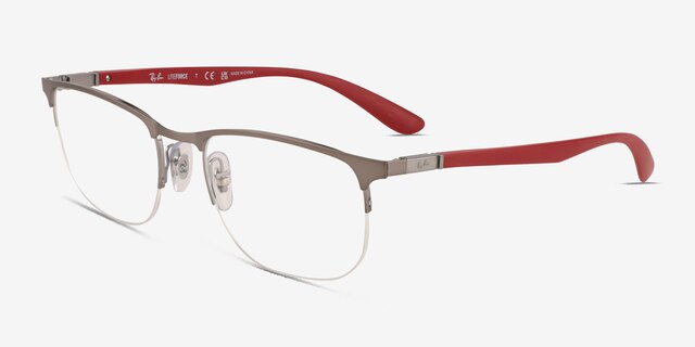 Ray-Ban RB6513 Matte Gunmetal MetalEyeglass Frames from EyeBuyDirect, Angle View
