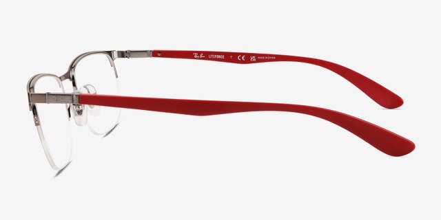 Ray-Ban RB6513 Matte Gunmetal MetalEyeglass Frames from EyeBuyDirect, Side View