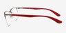Ray-Ban RB6513 Matte Gunmetal MetalEyeglass Frames from EyeBuyDirect, Side View