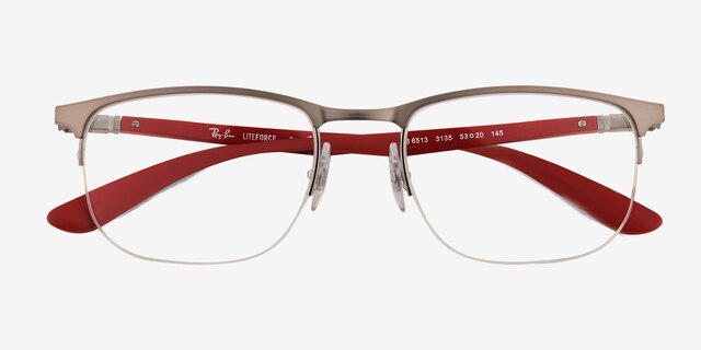 Ray-Ban RB6513 Matte Gunmetal MetalEyeglass Frames from EyeBuyDirect, Closed View
