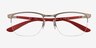 Ray-Ban RB6513 Matte Gunmetal MetalEyeglass Frames from EyeBuyDirect, Closed View