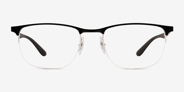 Ray-Ban RB6513 Black MetalEyeglass Frames from EyeBuyDirect, Front View