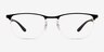 Ray-Ban RB6513 Black MetalEyeglass Frames from EyeBuyDirect, Front View