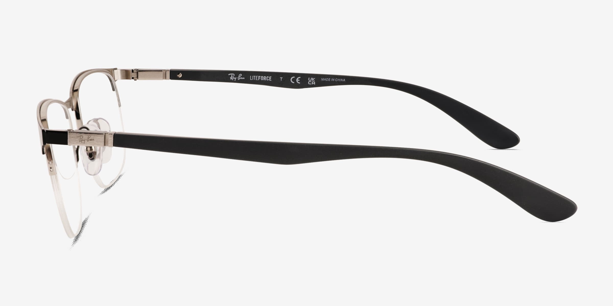Ray-Ban RB6513 - Rectangle Black Frame Eyeglasses | Eyebuydirect