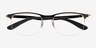 Ray-Ban RB6513 Black MetalEyeglass Frames from EyeBuyDirect, Closed View