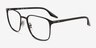 Ray-Ban RB6512 Black MetalEyeglass Frames from EyeBuyDirect, Angle View