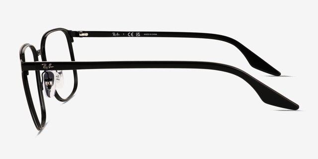 Ray-Ban RB6512 Black MetalEyeglass Frames from EyeBuyDirect, Side View