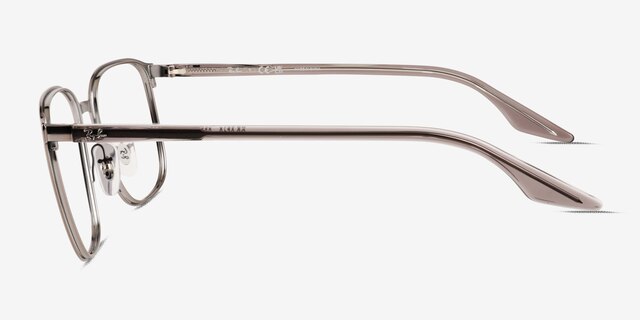 Ray-Ban RB6512 Brushed Gunmetal MetalEyeglass Frames from EyeBuyDirect, Side View