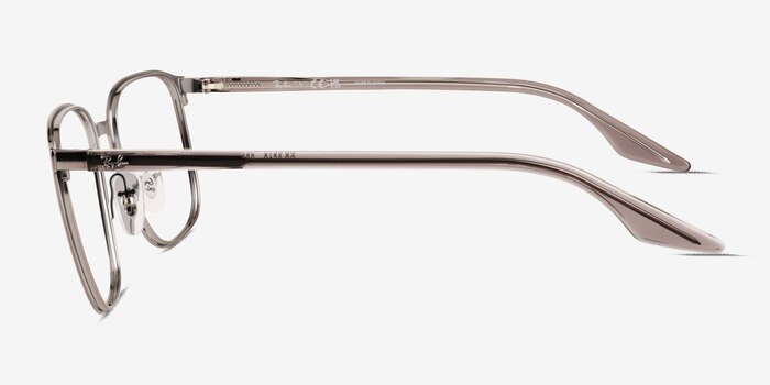 Ray-Ban RB6512 Brushed Gunmetal Metal Eyeglass Frames from EyeBuyDirect